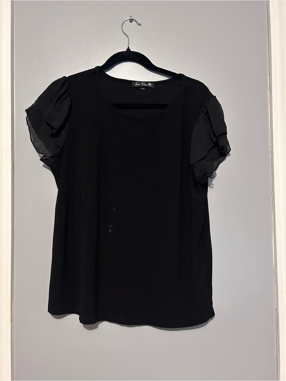 & Other Stories Black Puff Sleeve Blouse